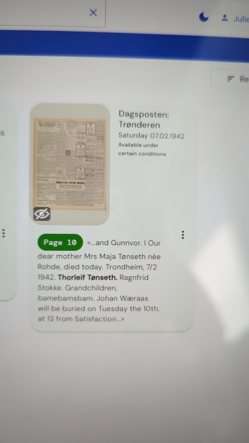 新聞の死亡記事のコピーを入手しても構わない図書館愛好家はいますか?