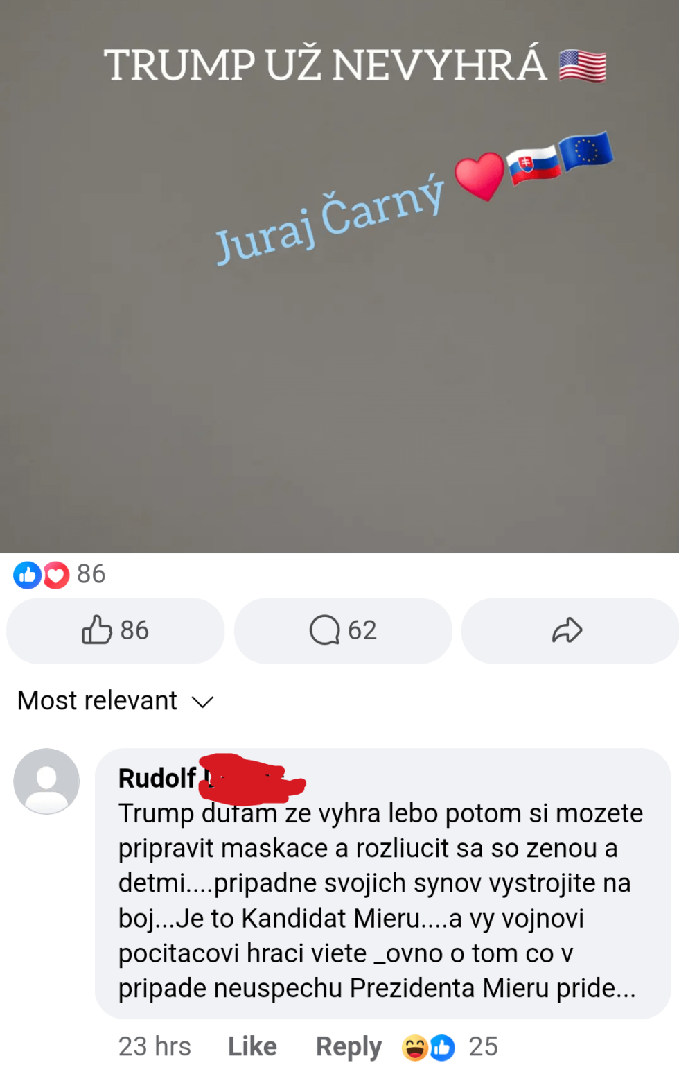 ペトカは和平を整えることができなかったので、私たちは皆、アメリカの和平候補者のために祈らなければなりません。