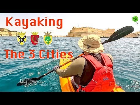 グランドハーバーでのカヤック マルタの3つの都市