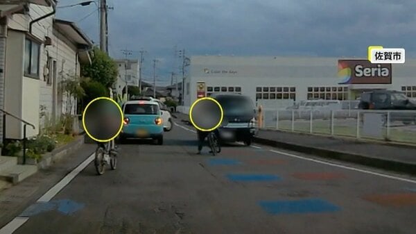 「心臓止まるかと」子どもの自転車が急に飛び出し！ギリギリ回避の瞬間「注意喚起してもらえれば」 佐賀