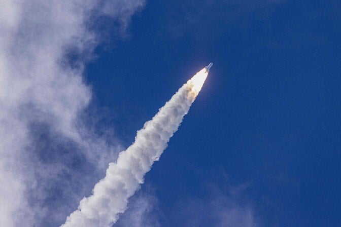 ヨーロッパの新型ロケットの打ち上げは大成功に終わった