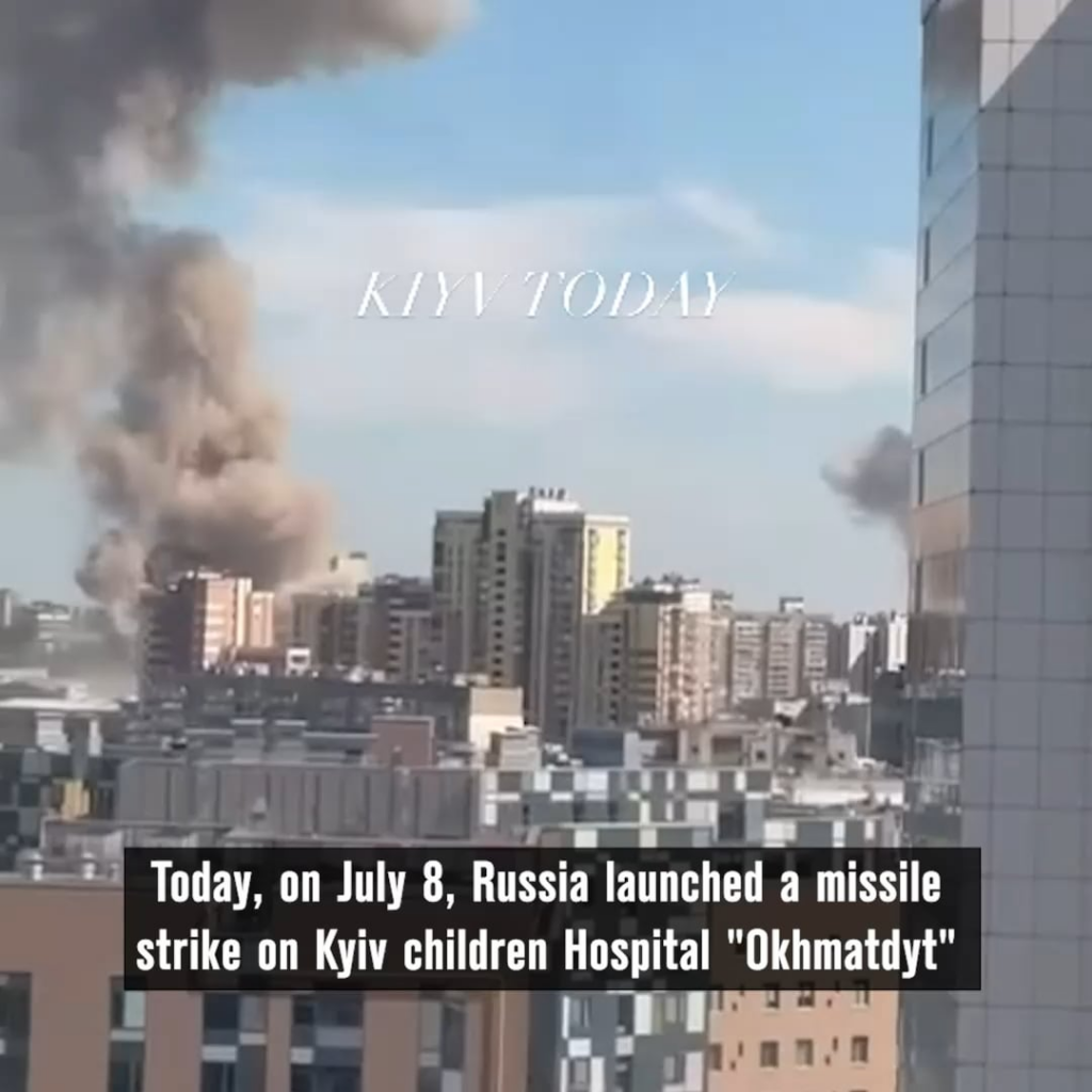 ロシア軍がキエフの小児病院を意図的に攻撃したことを示すさらなる証拠。