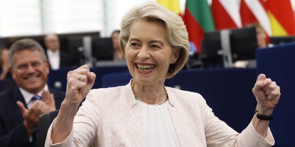 ウルズラ・フォン・デア・ライエン氏が欧州委員長に再選