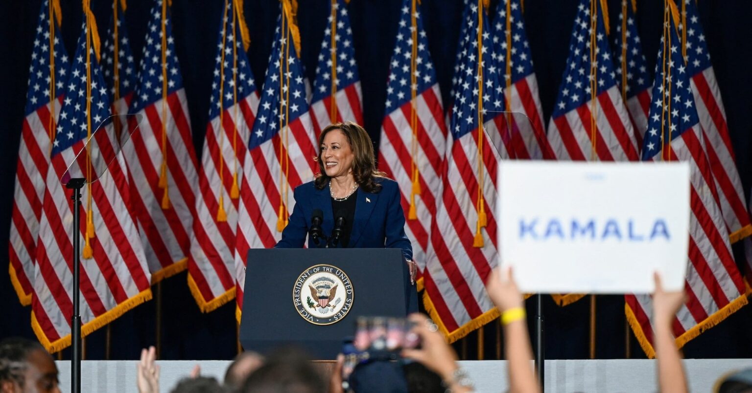 ハリス氏、支持率でトランプ氏を2％ポイントリード 米大統領選