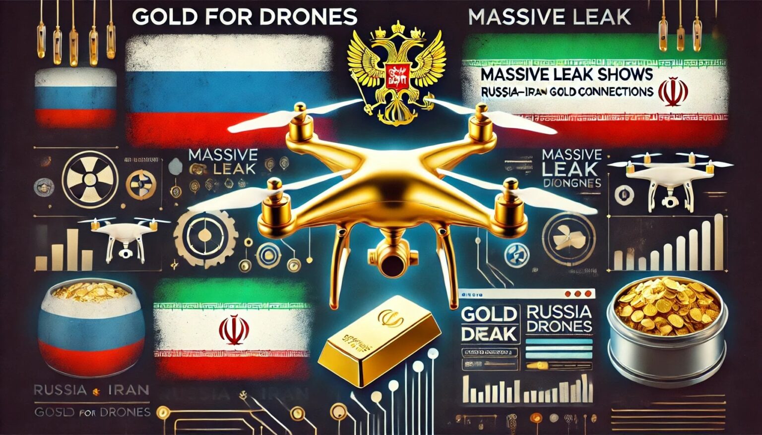 ドローン用金：ロシアとイランの金のつながりを示す大規模なリーク