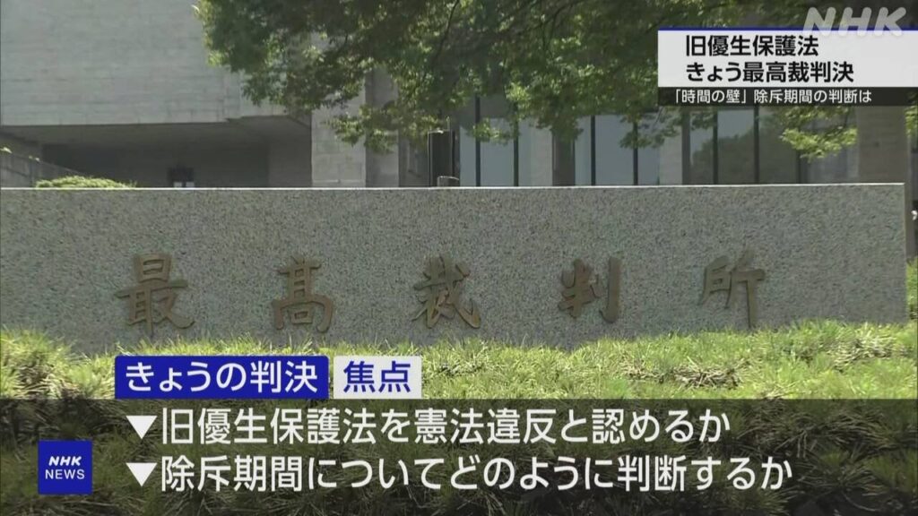 旧優生保護法下で強制不妊手術 きょう最高裁で判決 | NHK - nhk.or.jp