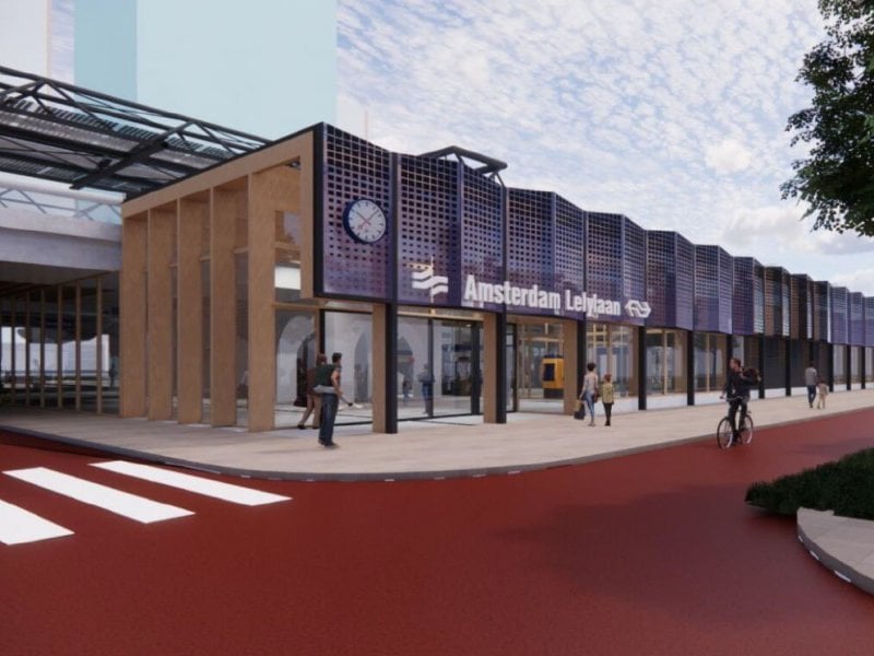 アムステルダムのレリラーン駅が大変身 - Treinenweb