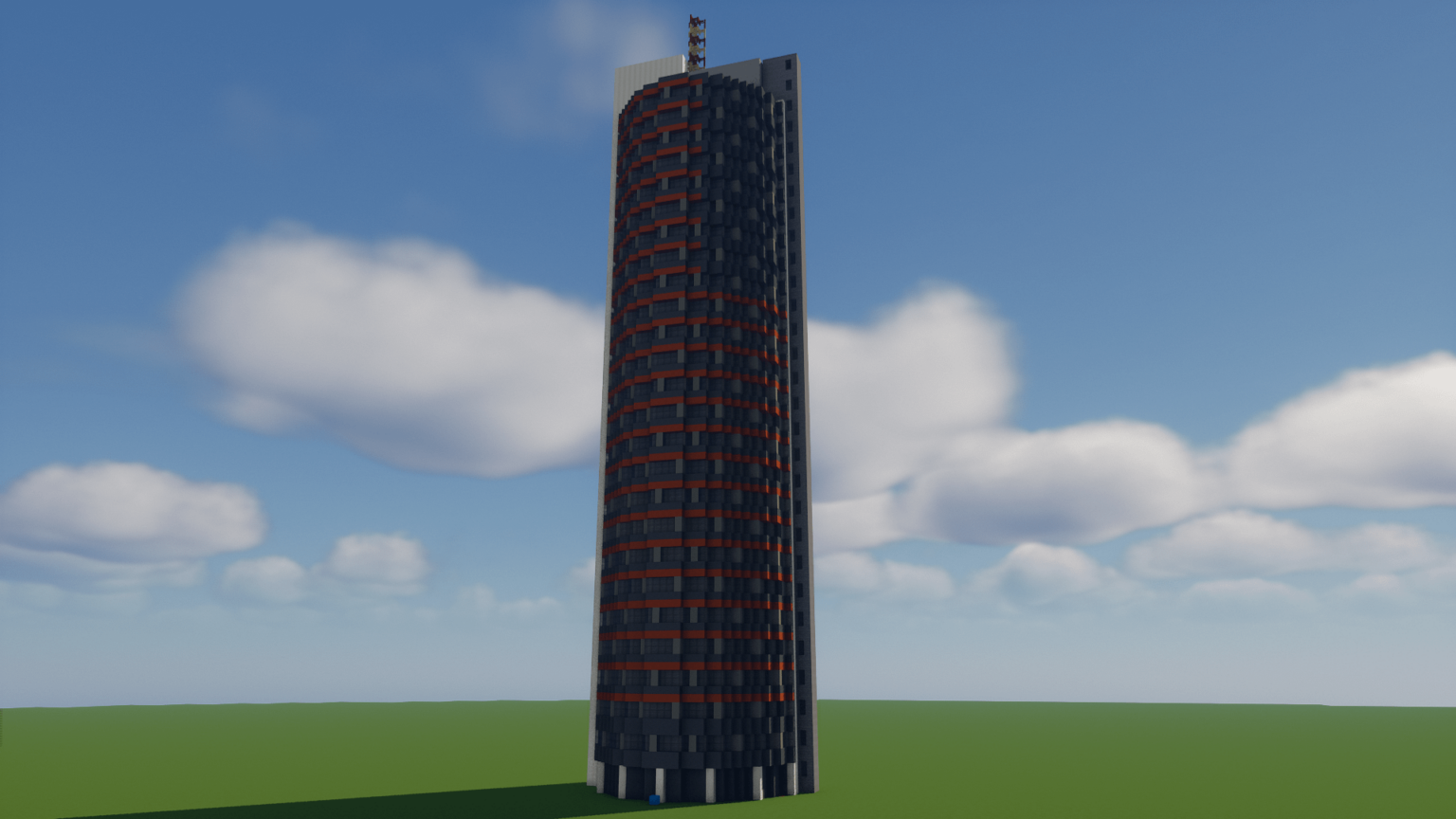 こんにちは、リトアニア。あなたの国で最も高い建物、ヨーロッパタワーを Minecraft で建てました。出来栄えを教えてください。