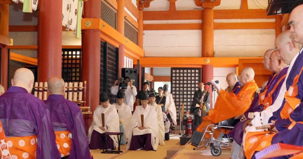 19年ぶり「八坂礼拝講」 延暦寺と八坂神社、国家安寧・疫病退散を共同祈願