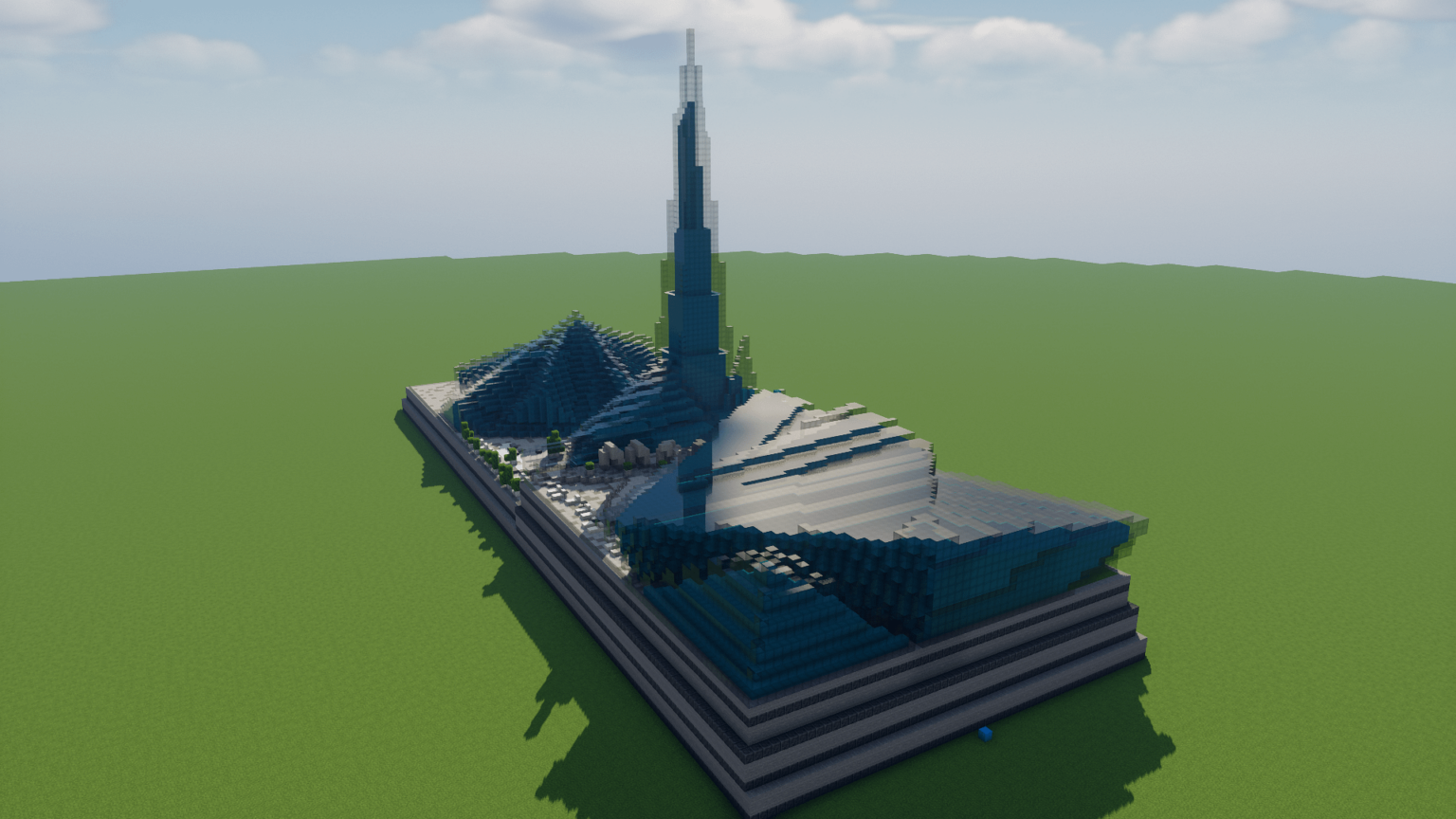 こんにちは、アンドラ。あなたの国で最も高い建物、カルデア スパを Minecraft で作りました。出来栄えを教えてください。