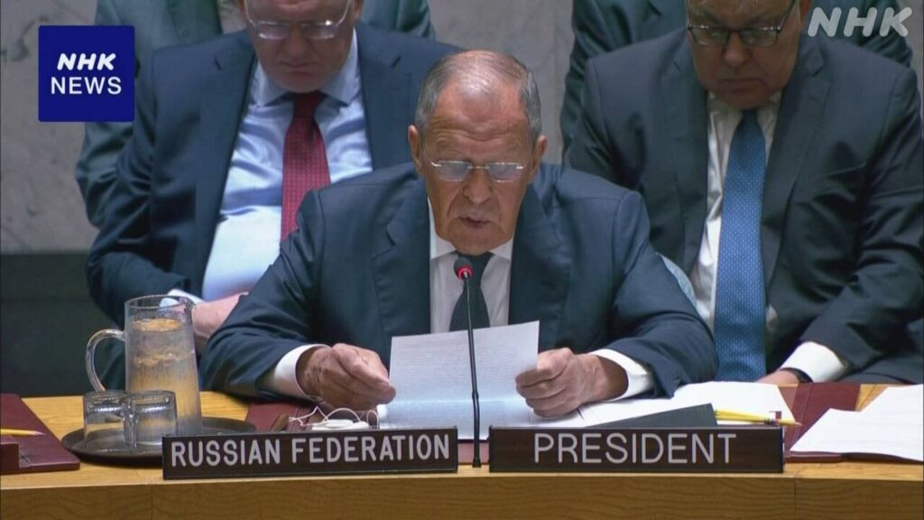 安保理 議長国のロシア「アメリカ脅威」と主張も非難相次ぐ - nhk.or.jp
