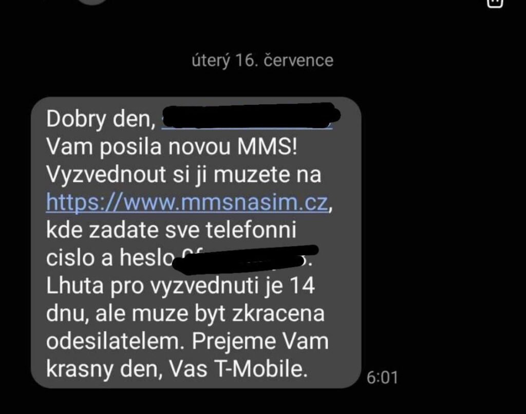 同僚が私の番号から一方的に MMS メッセージを受信して​​いますか?