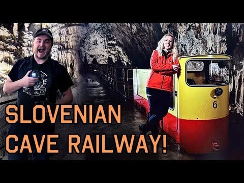 世界初の洞窟鉄道 - スロベニアのポストインスカ・ジャマ！