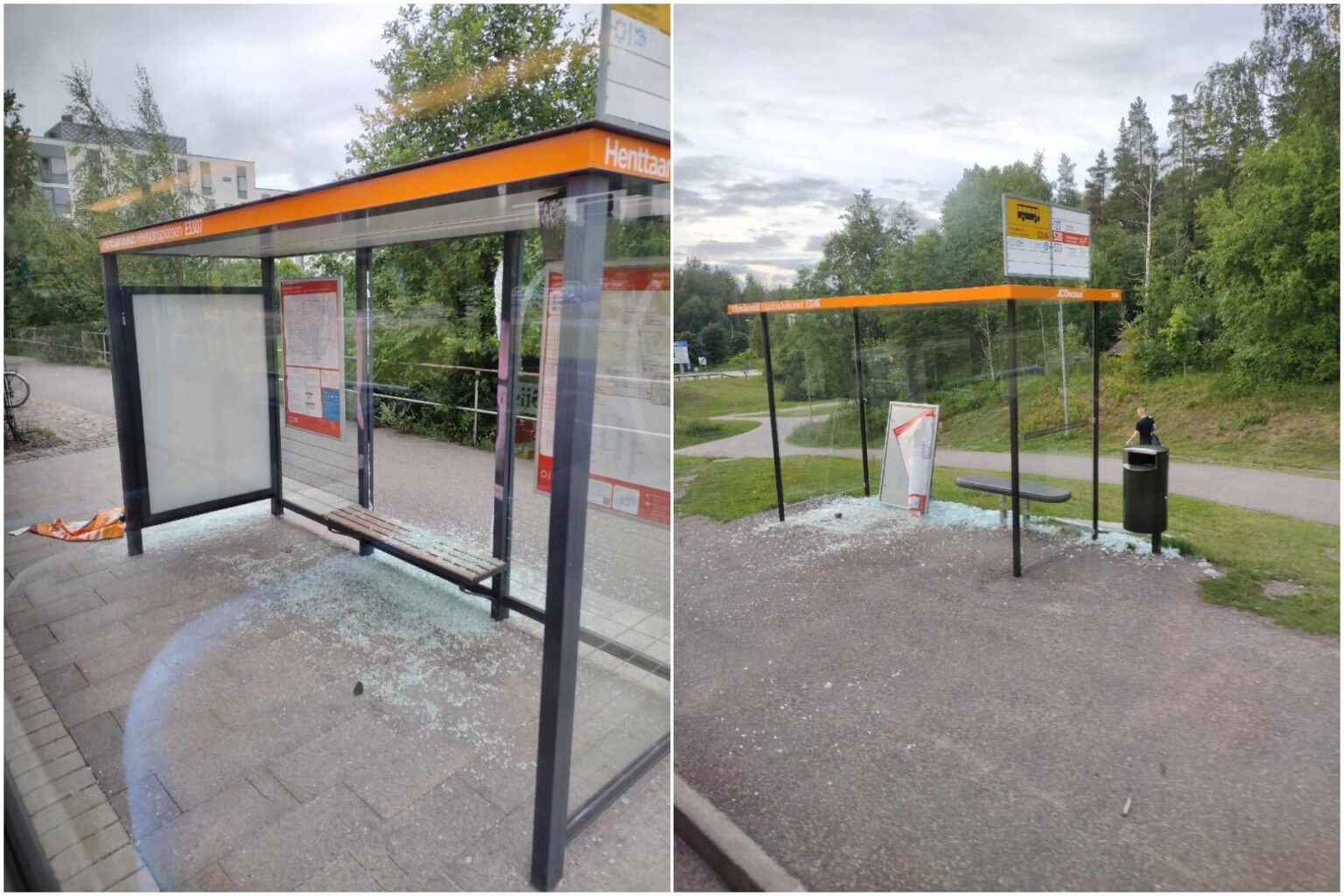 バス停が 2 つあり、同じ地区の Suurpelto、Espoo です。なぜでしょうか?