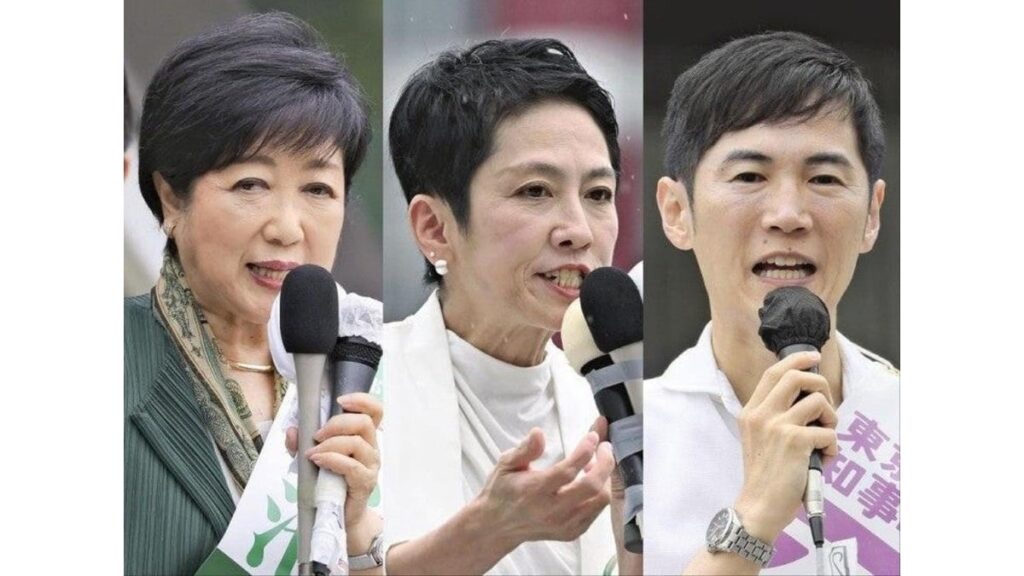 小池百合子氏リードに自民党安堵…東京都知事選挙の読売情勢調査、蓮舫氏は無党派層取り込みに苦戦