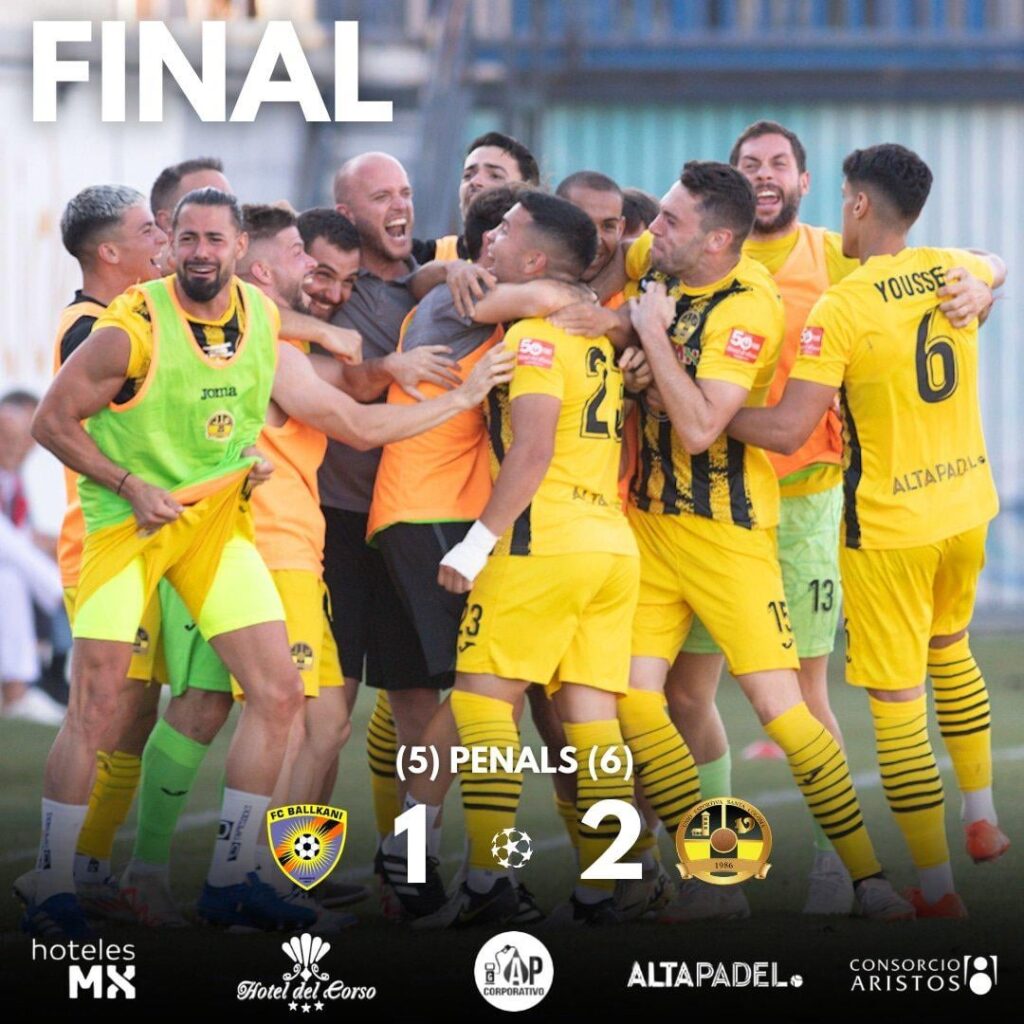 🟡⚫夢は叶う!!!  PK戦の末、フアンペ・ナバロ選手が最後のセーブを見せた後、@championsleagueの次のラウンドへ進み、アンドラサッカーにとって歴史的なマイルストーンを迎えました。