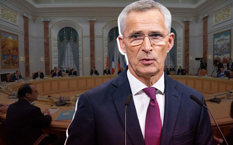 NATOのイエンス・ストルテンベルグ事務総長は、ウクライナの和平解決には、加盟国がウクライナに領土保全と主権の回復のための軍事支援を提供しなければならないと述べた。