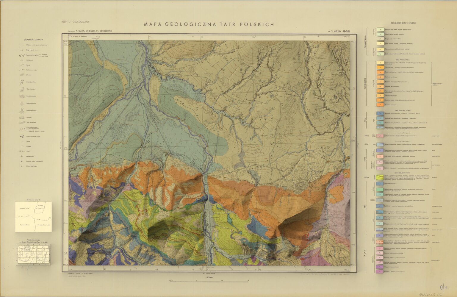 ポーランド、チェシチ！タトラ山脈の一部の 1958 年の地質図に基づいてこの 3D レンダリングを作成しました。気に入っていただければ幸いです。
