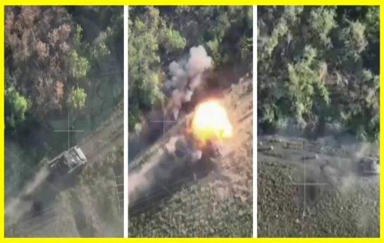 ウクライナ軍兵士は、ロシアのミサイルが米国のブラッドレーBMPに直撃したが生き残った。歩兵は生き残り、戦闘車両から脱出した。