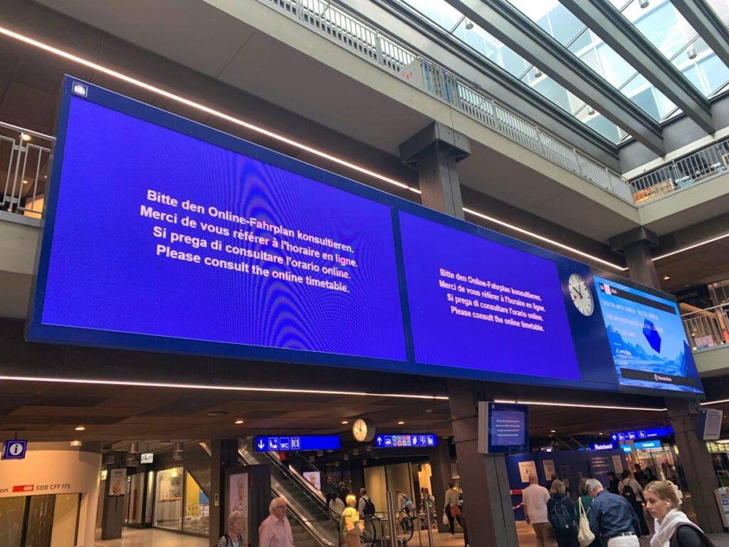 SBB コンピュータの故障