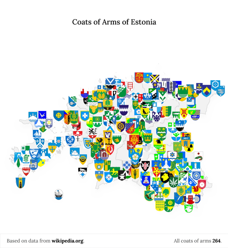 エストニアの国章 🛡️