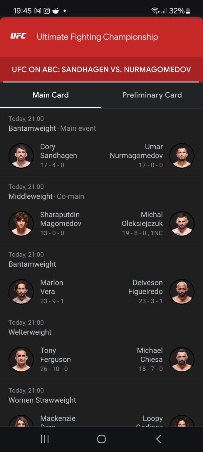 今夜のUFCの試合はどこで観られますか？