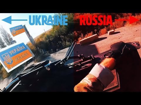 ウクライナのハンビーが破壊されたクルスクの「スジャ」国境検問所を通過してロシアに侵入