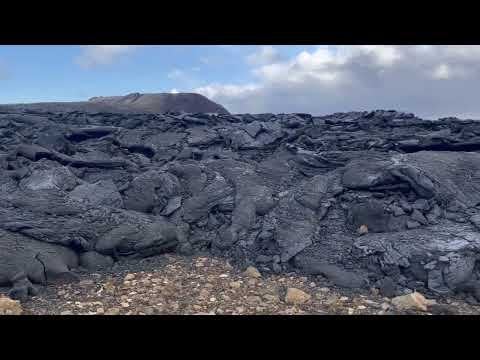 ヘリコプターツアー、アイスランドの火山遺跡