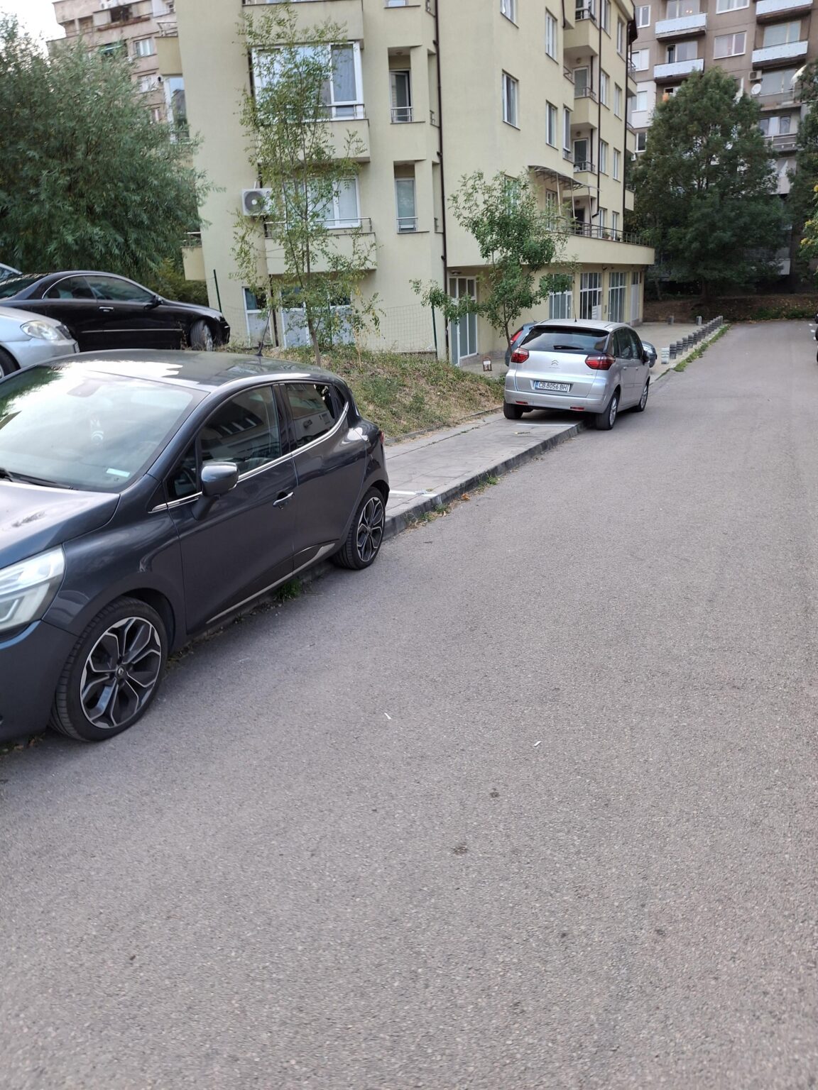 縁石に駐車ラインがあるのは普通ですか?