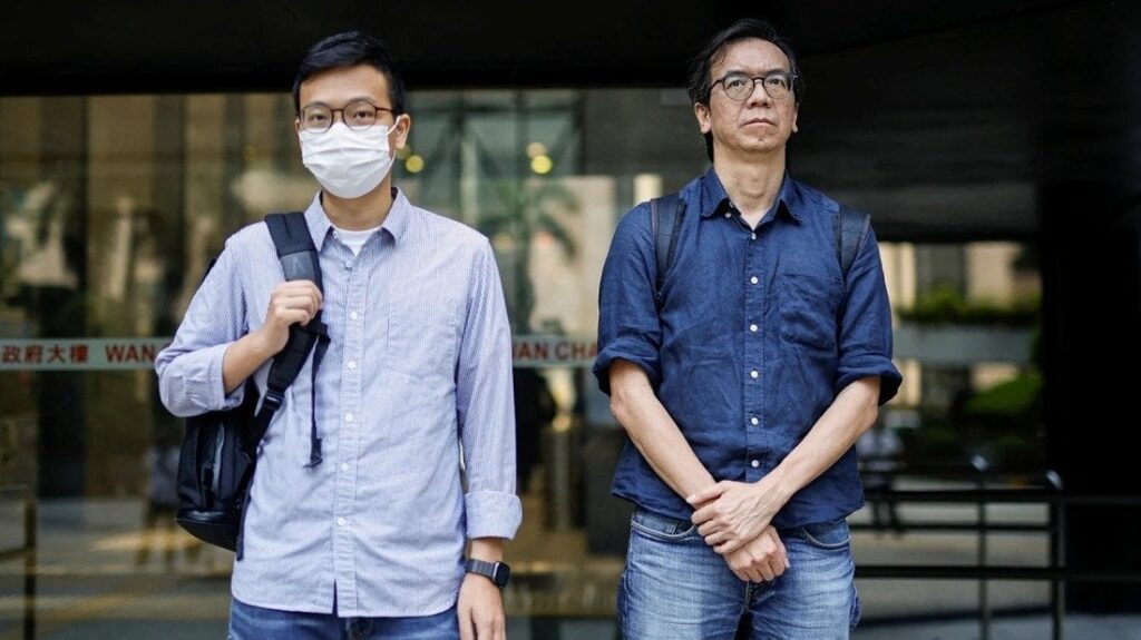 香港当局、民主派メディアの幹部２人に有罪判決　「扇動的言論」で