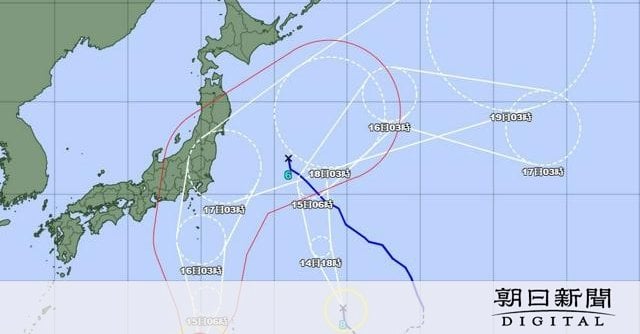 台風7、8号、日本近海で相次ぎ発生 16日以降に東日本接近の恐れ