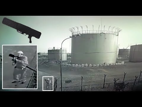 ロストフのロシア石油貯蔵庫警備隊とウクライナのドローン