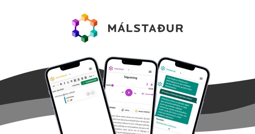 Málfríður - 人工知能を活用したアイスランド語用の​​新しい読み取りソフトウェア