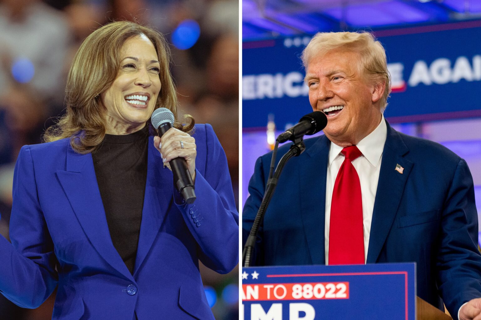 新たな全国世論調査でカマラ・ハリス氏がドナルド・トランプ氏に7ポイント差でリード