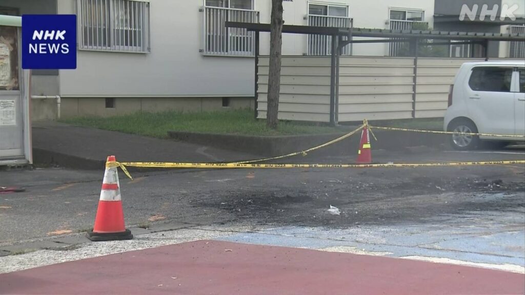 介護施設の送迎車燃える 56歳と101歳の2人が全身にやけど 長野県長野市
