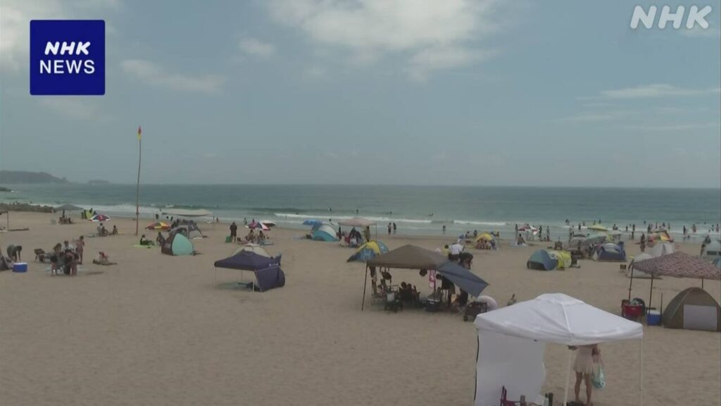 静岡 下田 海水浴場で61歳男性が死亡 泳いでいる際に溺れたか