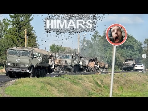 ヒマールスがクルスク地方のロシア軍車列を全滅させる