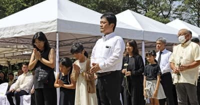 比の犠牲者100万人超も忘れず　戦没者慰霊祭で日本大使