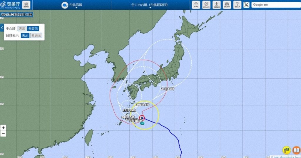 台風10号、なぜ西に進路変えた？　「家屋倒壊恐れ」の暴風も予想