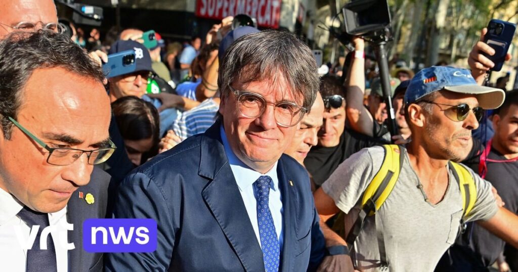 カタルーニャ州のリーダー、プチデモン氏は「非常に困難な日々を経て」ワーテルローにいるとXに書いている