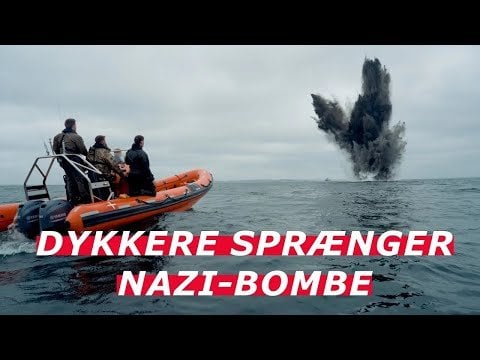 デンマークのダイバーが第二次世界大戦の爆弾を発見、破壊