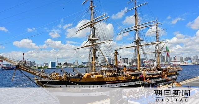 「世界一美しい帆船」お台場に寄港中 イタリア海軍、93年の歴史