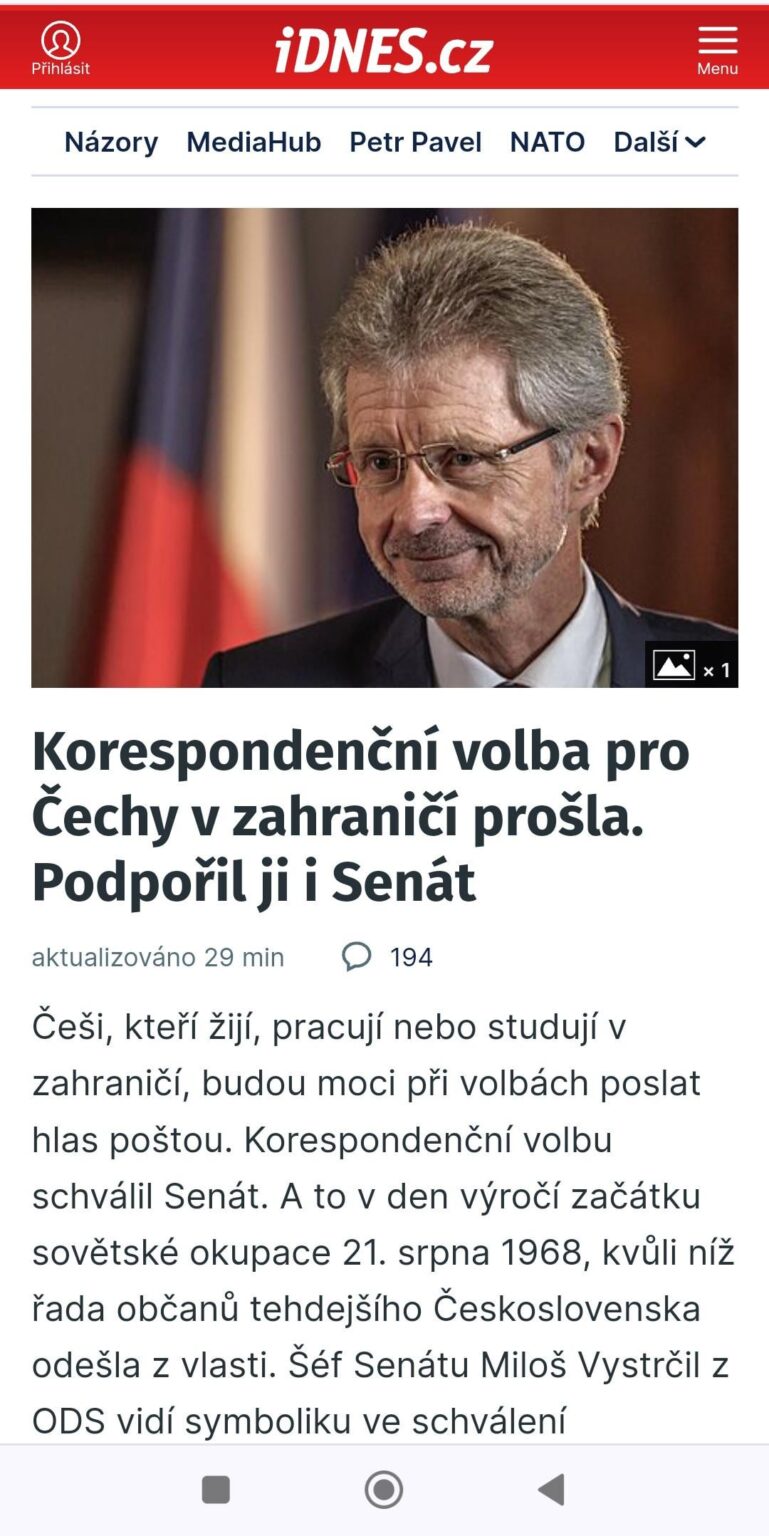 上院は通信選挙を承認した。
