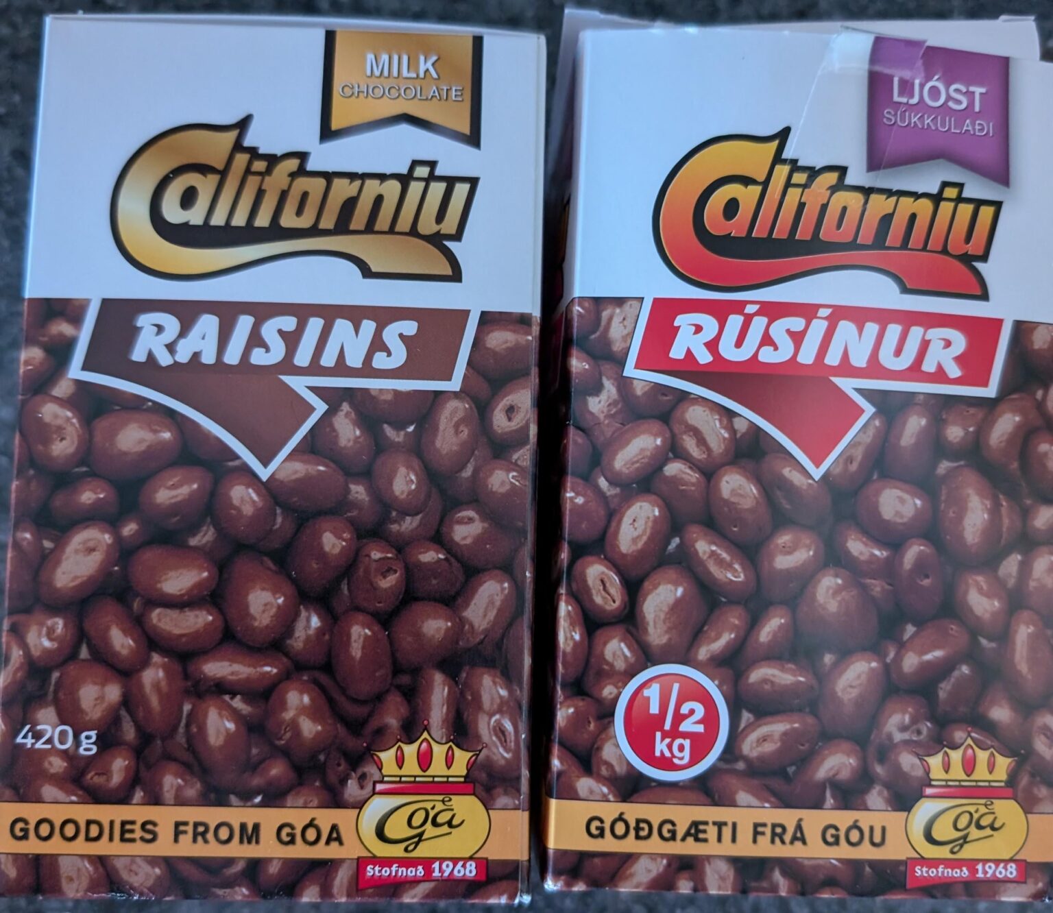 気づいていなかったらレーズンチョコと一緒に