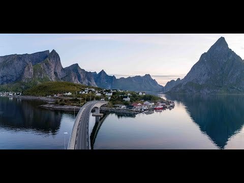 ロフォーテン諸島のドローン映像（2024年7月）