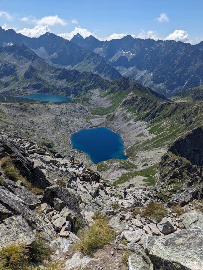 こんにちは👋 🇵🇱と🇸🇰の間のタトラ山脈🏔️の頂上から