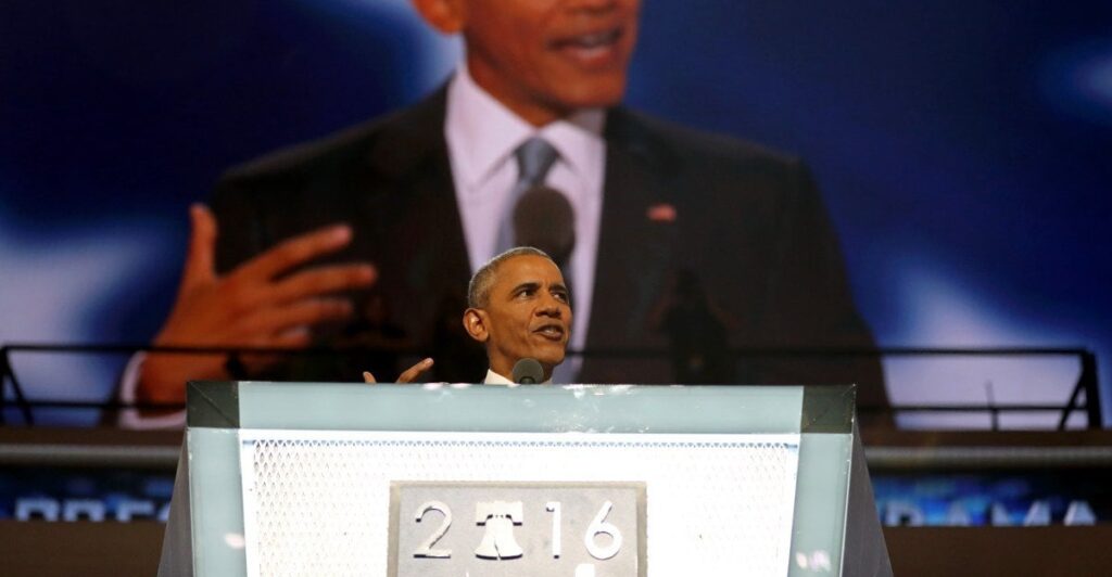 オバマ大統領、ドナルド・トランプ氏にブーイングする民主党員に「ブーイングはやめて。投票してください」