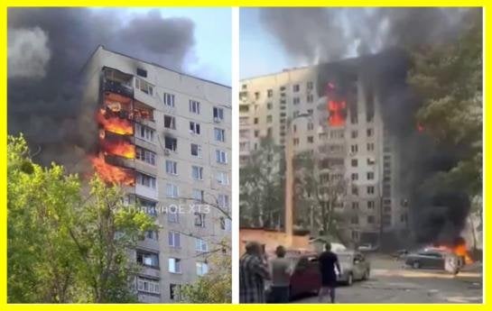 ハリコフのロシアの爆弾が住宅ビルに命中した。ウクライナがロシア領内の軍事目標を攻撃することを許可されていれば、このようなことは起こらなかっただろう。