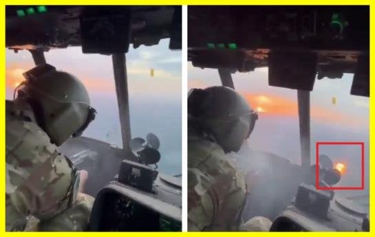 ウクライナ軍は、Mi-8ヘリコプターに搭載された機関銃を使って、ロシアのShahed-136神風ドローンの捜索を開始した。