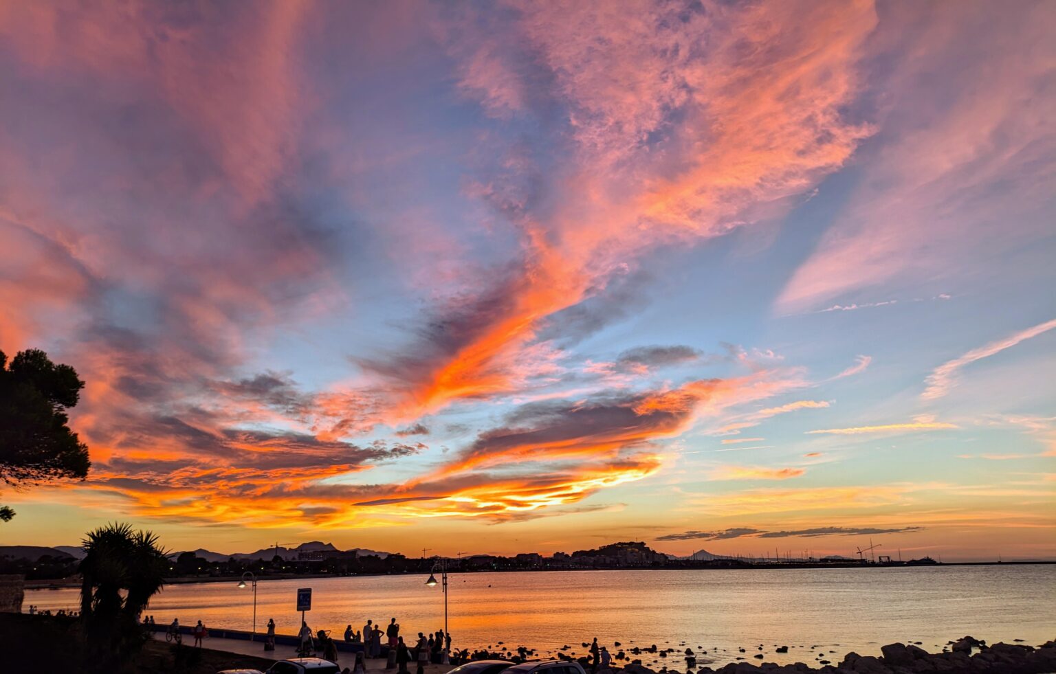今日はとても美しい夕日